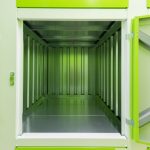 Mazās mantu glabātavas safebox skats iekšpusē