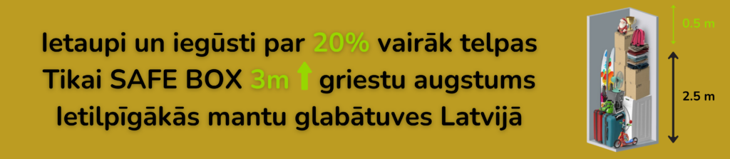 Sadebox mantu glabātuvēs vairāk vietas un līdz 3m garas