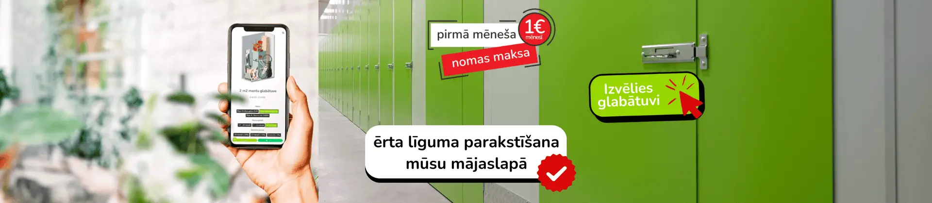 Mantu glabātuves ar vieglu uzsākšanu